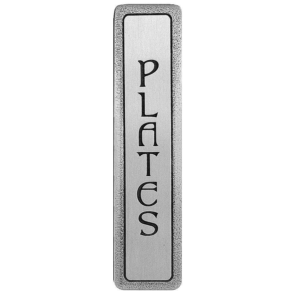 Notting Hill NHP-306-AP "Plates" Pull Antique Pewter (Vertical)